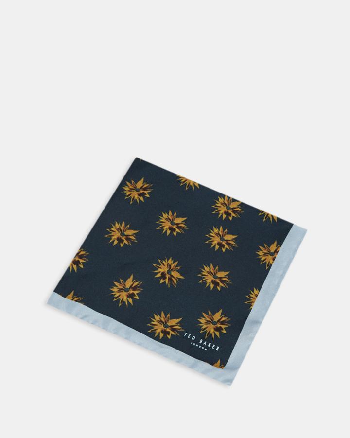 Ted Baker Geo Floral Silk Pocket Square