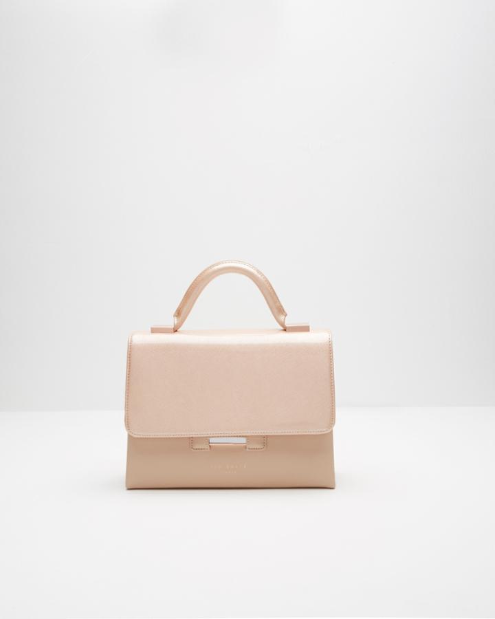 Ted Baker Small Crosshatch Leather Tote