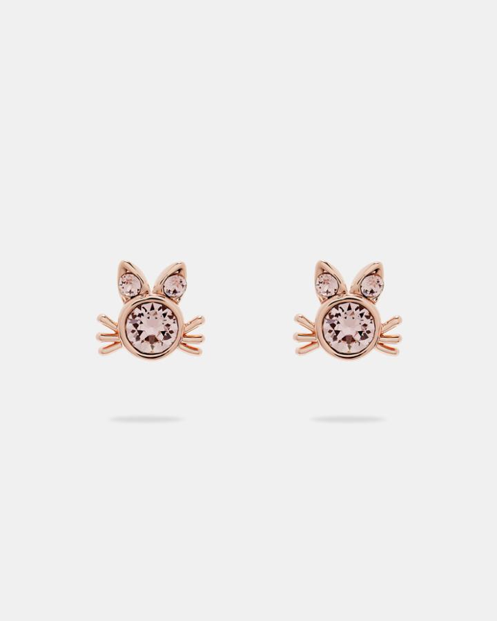 Ted Baker Crystal Kitten Earrings