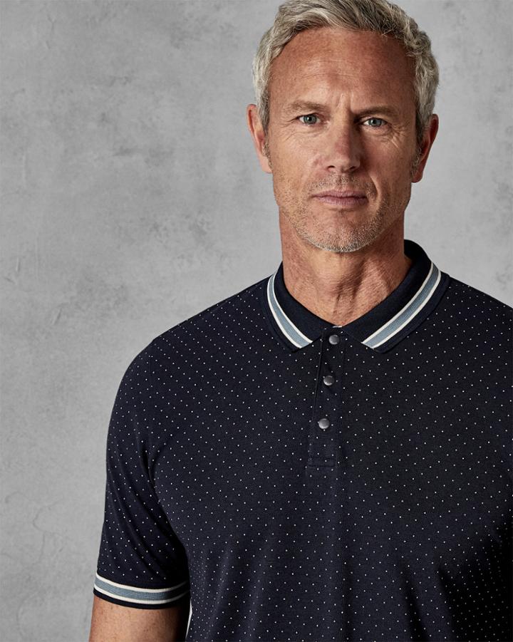 Ted Baker Mini Spot Print Polo Shirt
