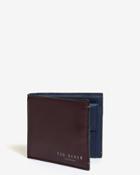 Ted Baker Color Block Leather Bi-fold Wallet