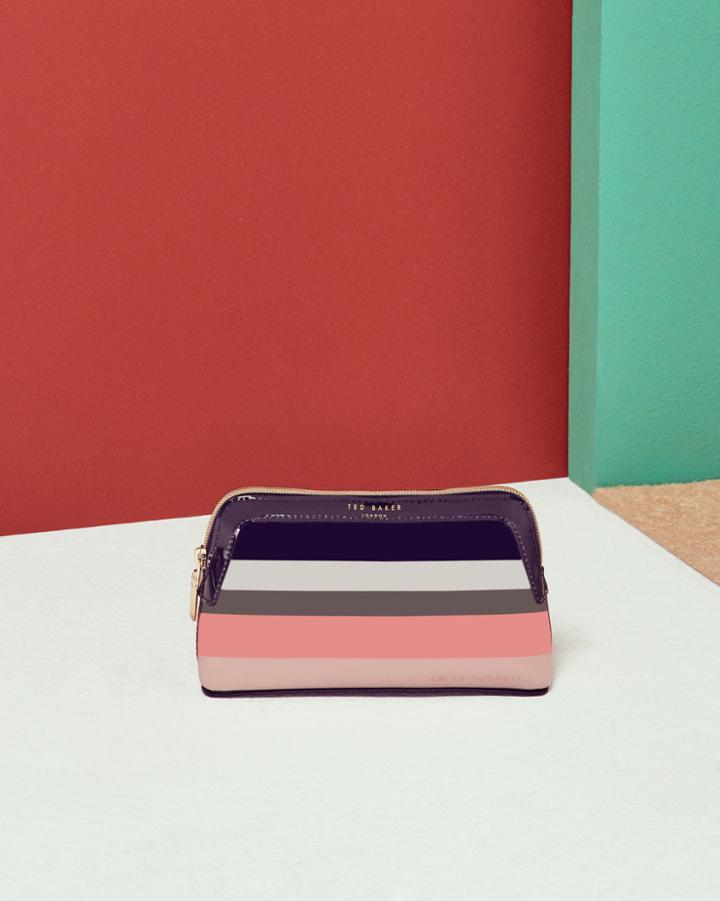 Ted Baker Striped Small Wash Bag Assorted
