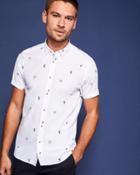 Ted Baker Tropical Embroidered Fil Coupe Shirt