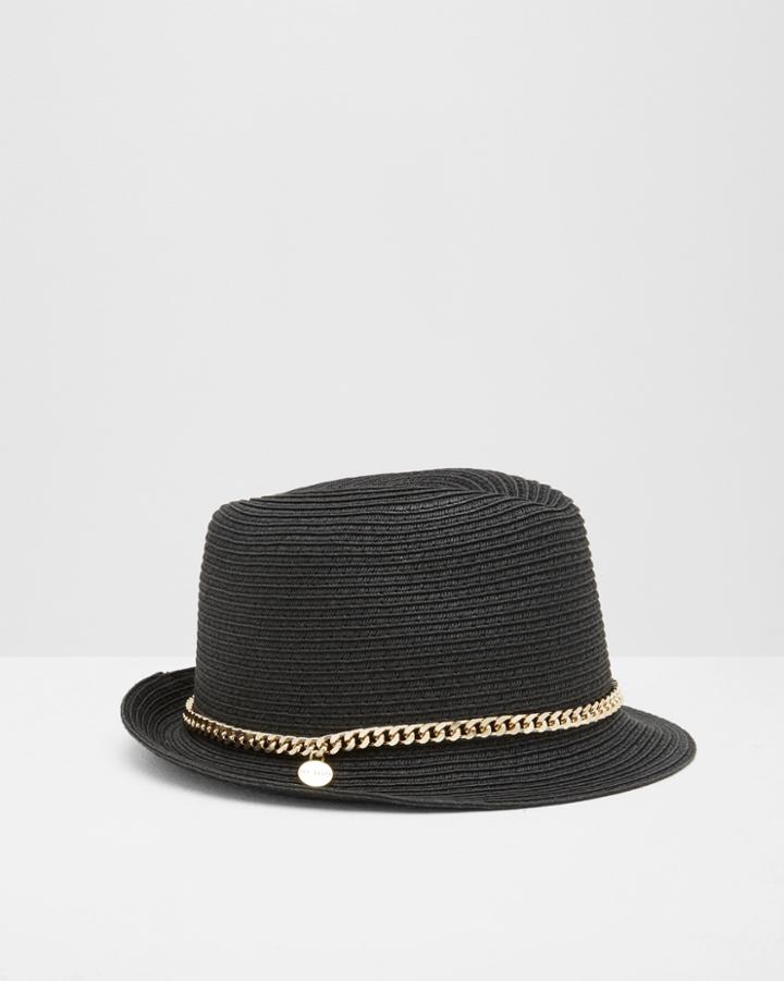 Ted Baker Chain Trim Trilby Hat