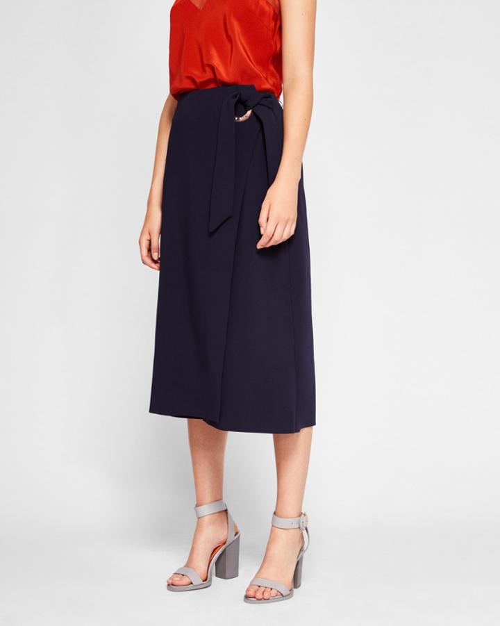 Ted Baker Eyelet Detail Wrap Skirt