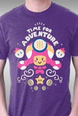 Teefury Time For Adventure, Toadette By Aflagg