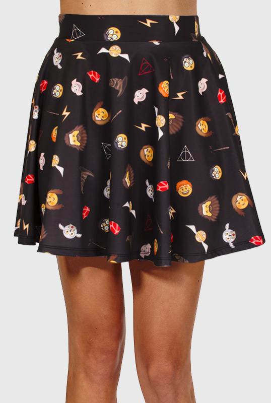 Teefury Accio Emojis Skirt By Dulcie Doodles Adult T-shirts