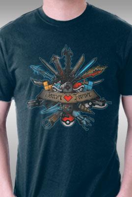 Teefury Gamer Forever By Letter Q