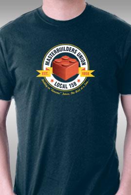 Teefury Masterbuilders Union By Nakedderby