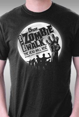 Teefury The Original Zombie Walk By Rubyred