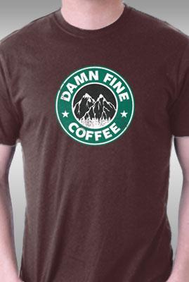 Teefury Damn Fine Coffee By Aaron A. Fimister