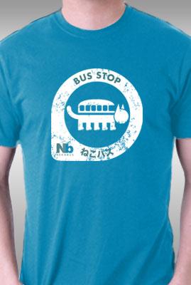 Teefury Neko Bus Stop By Jason Cryer