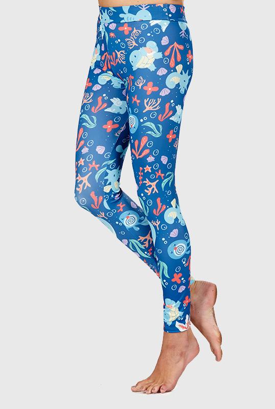 Teefury Wave Riders Leggings By Gemma Roman Adult T-shirts