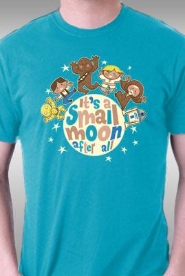 Teefury It's A Small Moon By Zombiedollars