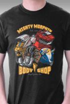 Teefury Mighty Morphin Body Shop By Bamboota