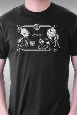 Teefury Silent Comedy By Zombiedollars