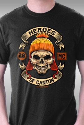 Teefury Heroes Of Canton Bike Club By Bamboota