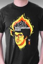 Teefury Fire Exclamation Mark By Butcherbilly