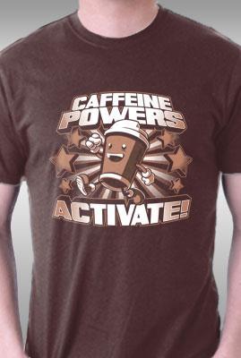 Teefury Caffeine Powers, Activate! By Obvian