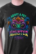 Teefury Adopt A Pet Monster By Bamboota