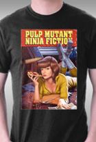 Teefury Pulp Mutant Ninja Fiction By Moutchy