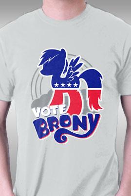 Teefury Vote Brony By Bamboota