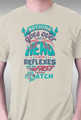 Teefury Nothing Goes Over My Head By Doodledee