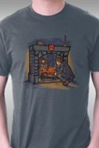 Teefury Witch In The Fireplace By Karen Hallion