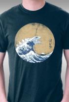 Teefury Hokusai Gojira By Mdk7