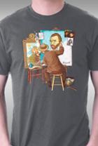 Teefury Van Gogh Triple Self-portrait By Tonycenteno