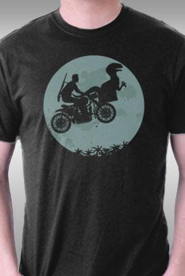 Teefury Jurassic Moon By Zombiedollars