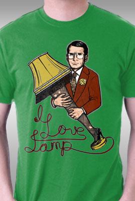 Teefury I Love Lamp By Onebluebird