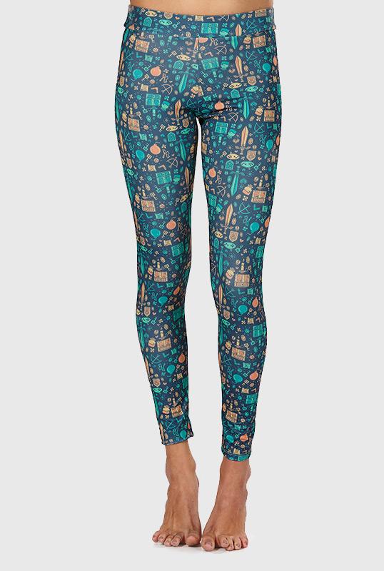 Teefury Adventure Items Leggings By Typhoonic Adult T-shirts