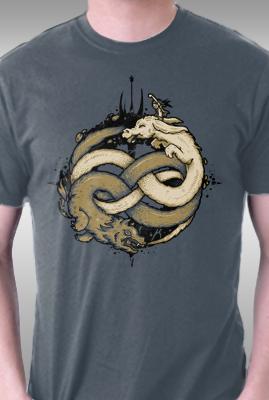 Teefury Neverending Fight By Letter Q