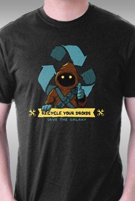 Teefury Recycle Your Droids By Ducfrench