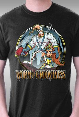 Teefury Worm Of Grooviness By Jakgibberish