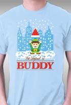 Teefury The Legend Of Buddy By Mikehandyart Kids L T-shirts