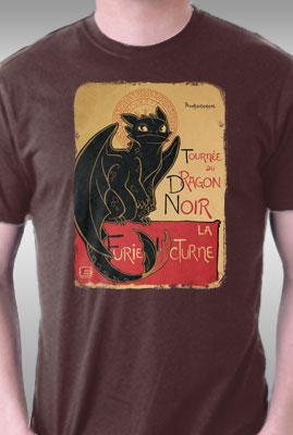 Teefury Le Dragon Noir By Youkaiyume