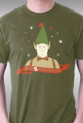 Teefury Assistant To The Regional Santa Claus By Ianglaubinger Kids L T-shirts