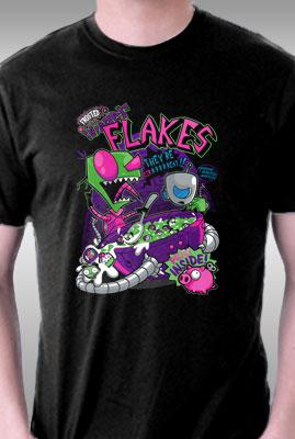 Teefury Invader Flakes By Atomicrocket