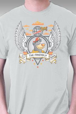 Teefury Fly The Friendly Skies By Beware1984 Kids L T-shirts
