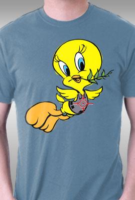 Teefury Bird Of Peace By Butcherbilly