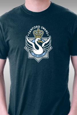 Teefury Sanford Swans By Gaunty