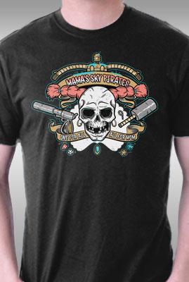 Teefury Mama's Sky Pirates By Aflagg