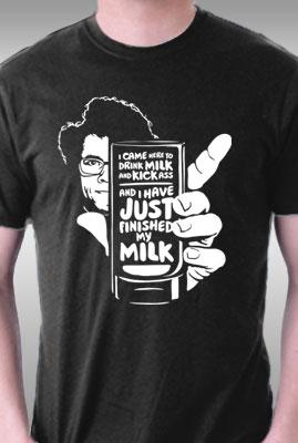 Teefury Drink Milk And Kick Ass By Butcherbilly