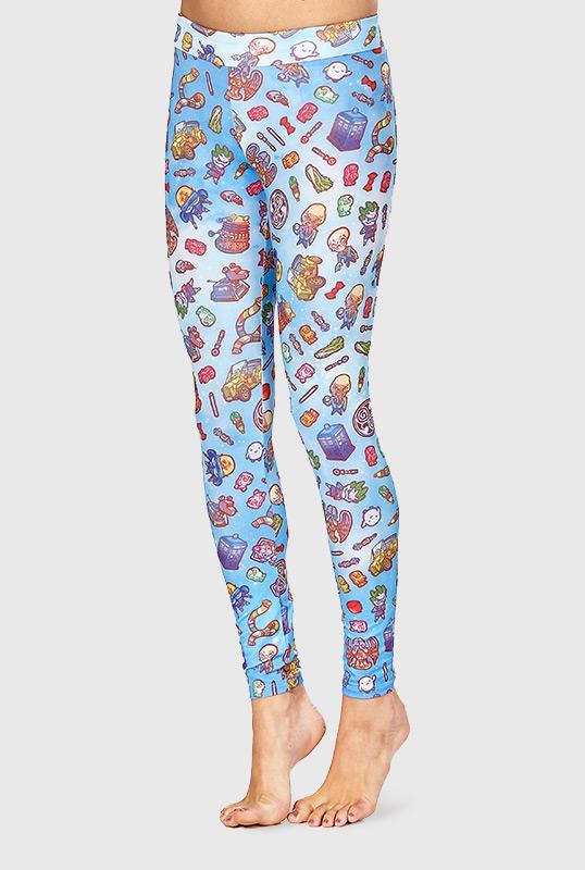 Teefury Who's Cute Leggings By Enfu Adult T-shirts
