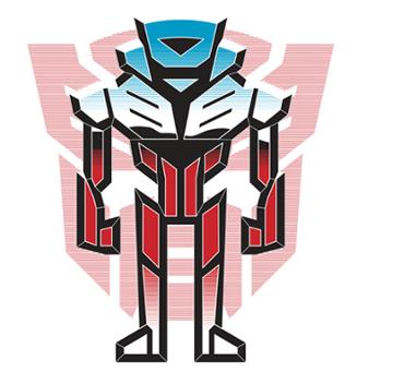 Teefury Logos In Disguise - Friends By Mekazoo