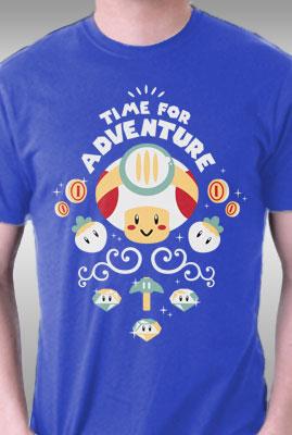 Teefury Time For Adventure, Toad By Aflagg