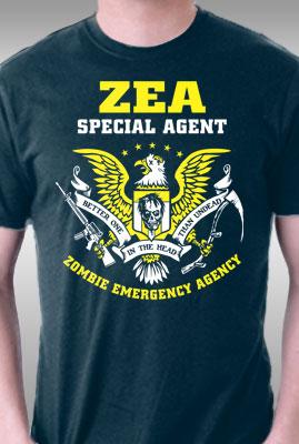 Teefury Zombie Agency By Heartjack
