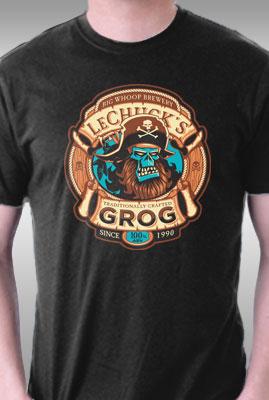Teefury Ghost Pirate Grog By Nemons Kids L T-shirts